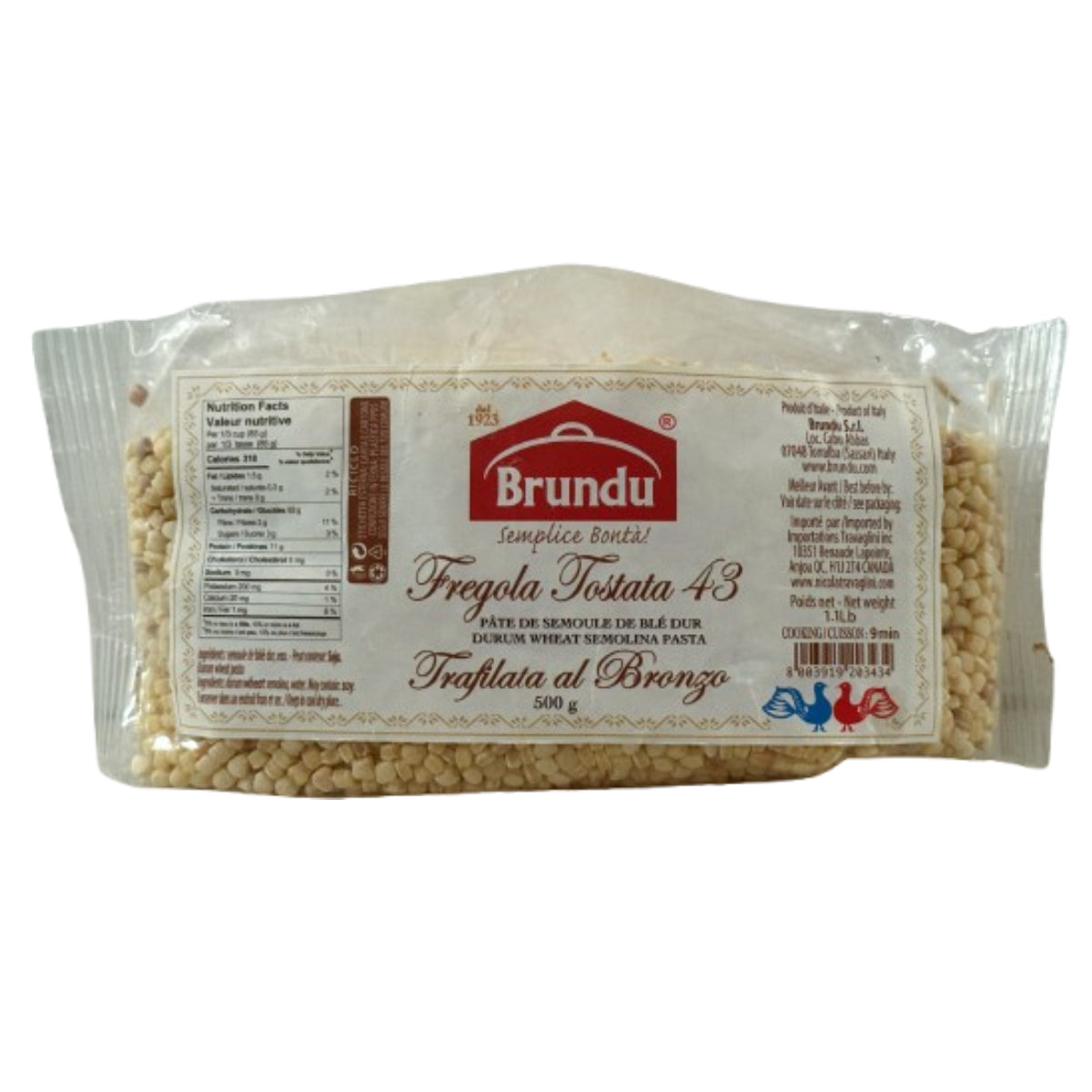 Brundu Fregola Tostata 500g