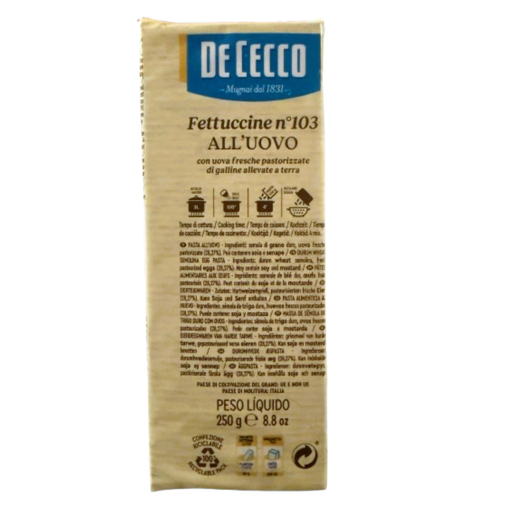 De Cecco Fettuccine N°103 – 250g