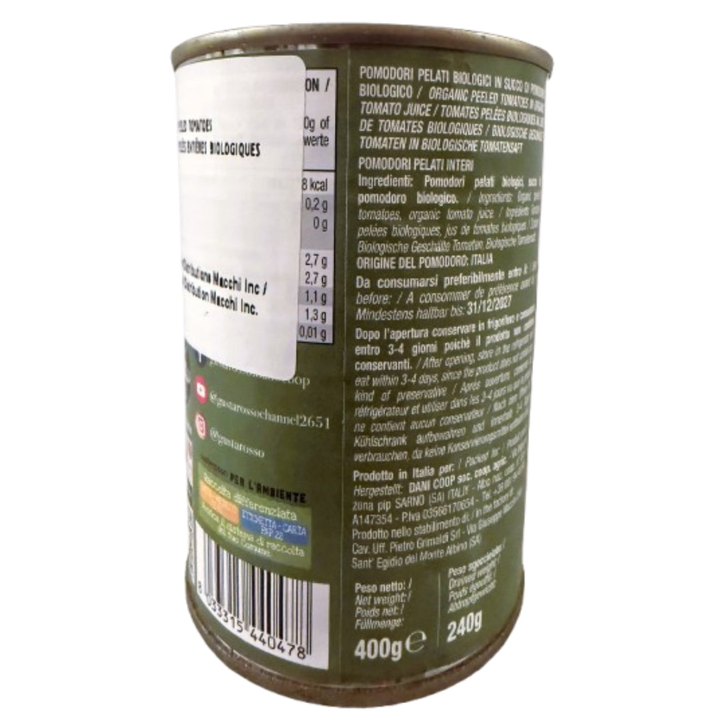 Gustarosso Organic Peeled Tomatoes – 400g