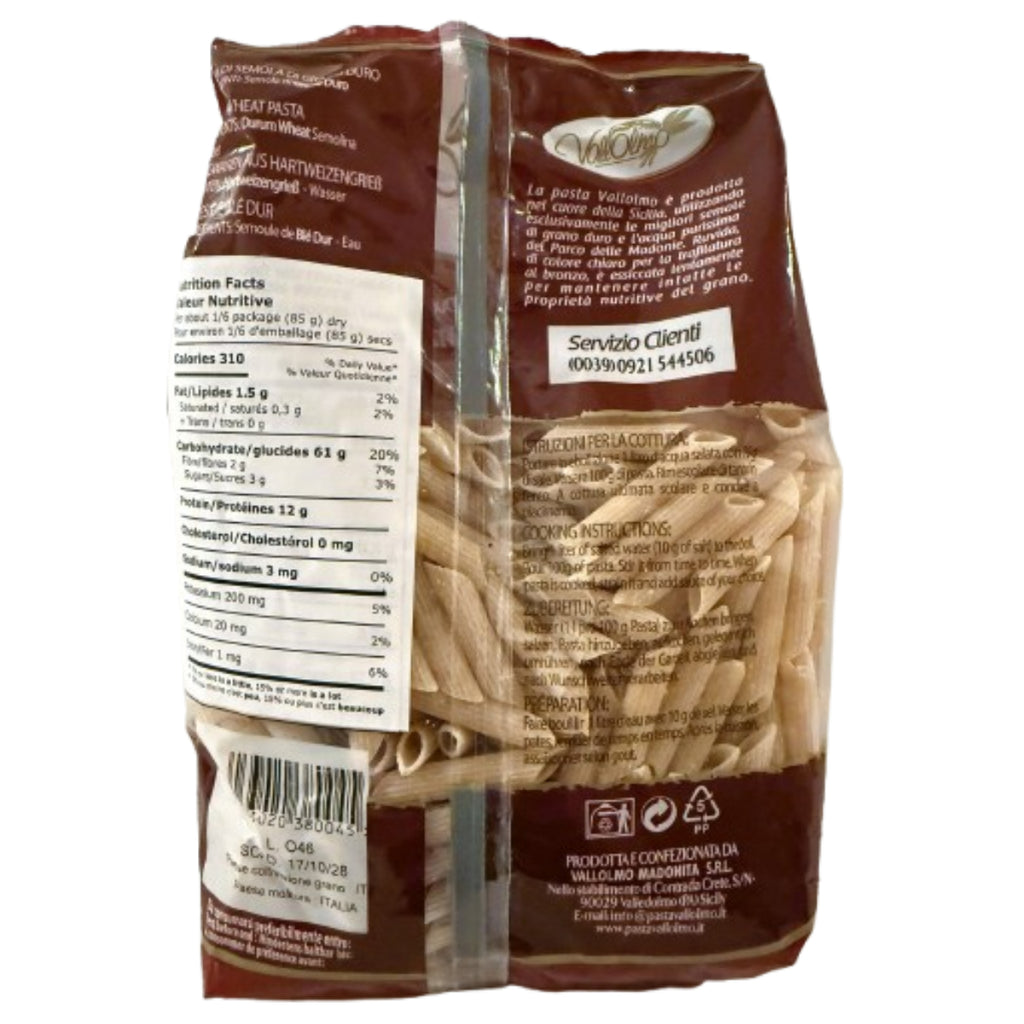 Vallolmo Penne Rigate – 500g